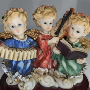3 Heavenly Cherub Angel's Singing Figurine Home Decor Gift - Bello Collection